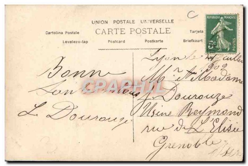 Postcard Old Women Fancy Clover