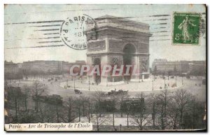 Old Postcard Paris Arc de Triomphe L & # 39Etoile