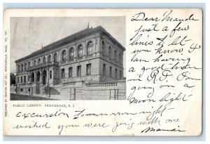 1905 Public Library Providence Rhode Island RI Sanford ME PMC Postcard