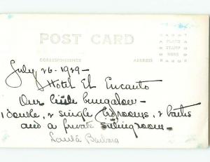 Pre-1949 rppc EL EUCAUTO HOTEL In Balaia PORTUGAL t2479