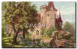 Old Postcard Fantasy Castle