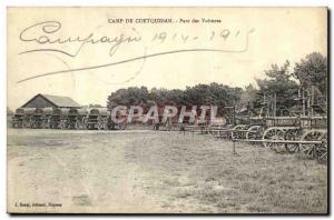 Old Postcard Army Camp De Coetquidan Car Park