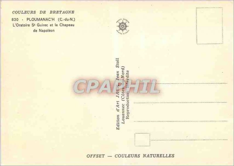 'Postcard Modern Ploumanac''h C N Oratory St Guirec and Napoleon''s Hat'