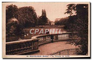 Postcard Old Montelimar Drome The Terrace Garden