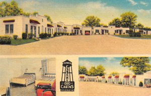 TOWER COURT Highways 67 Poplar Bluff, MO Roadside Linen Vintage Postcard 1940s