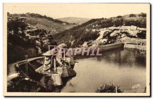 Postcard Old Electricity Valley of Truyere Dam Sarrans