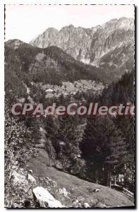 Postcard Old St Martin Vesubie La Vallee and the Hotel Boreon