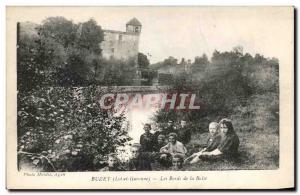 Old Postcard Buzet The Banks Of The Vaginal Children