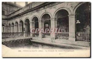Old Postcard Neris les Bains The Peristyle of the Great Establishment