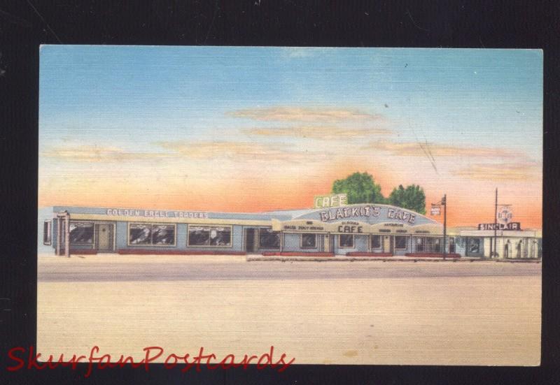 MORIARTY NEW MEXICO ROUTE 66 RESTAURANT VINTAGE LINEN ADVERTISING POSTCARD