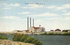 aruba, N.W.I., Waterworks (1940s) Postcard