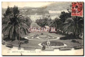 Old Postcard Monaco Beds flower
