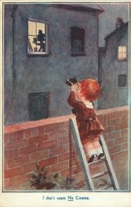 Artist impression Boy Comic Humor Hey #328 C-1910 Peeping Tom Postcard 21-3957