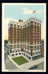 Early Greenville, South Carolina/SC Postcard, Poinsett Hotel, 1920's?