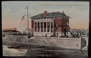 Vintage Postcard 1913 New Home of the Albany Yacht Club, Albany, New York (NY)