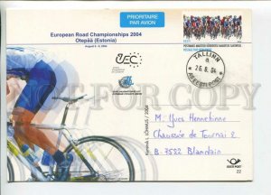 450899 Estonia 2004 year POSTAL stationery European Cycling Championship