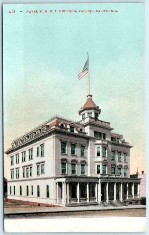 VALLEJO, California  CA ~ NAVAL Y.M.C.A. Building c1910s Solano County Postcard