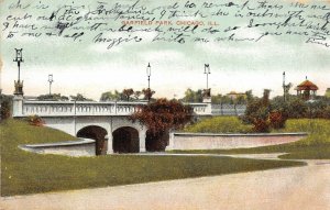 Chicago Illinois 1908 Postcard Garfield Park Bridge