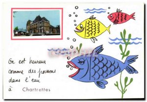 Postcard Modern Fish Chartrettes