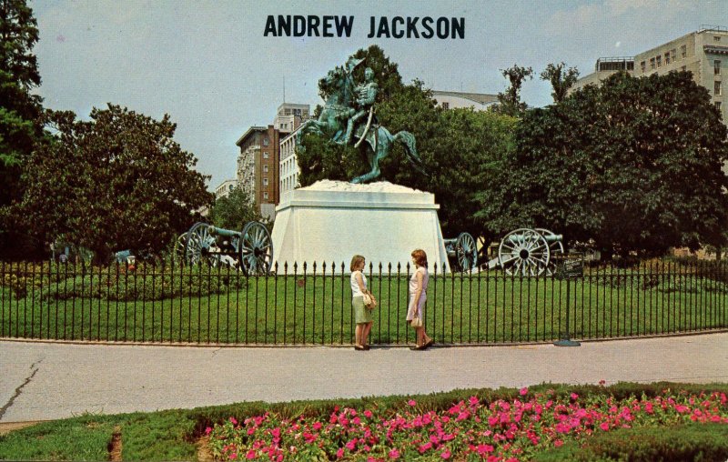 DC - Washington, Lafayette Square. Gen. Andrew Jackson Statue