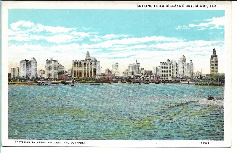 Miami, FL - Skyline from Biscayne Bay