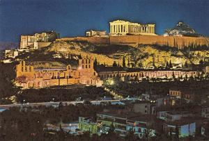 BR86495 athens acropolis by night greece