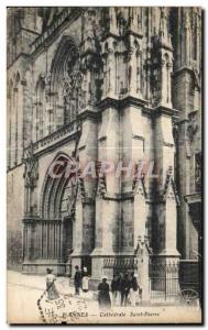 Old Postcard Vannes Cathedrale Saint Pierre