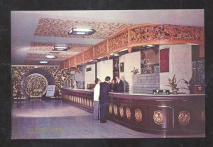 TAIWAN CHINA MANDARIN HOTEL DESK CHINESE ADVERTISING POSTCARD