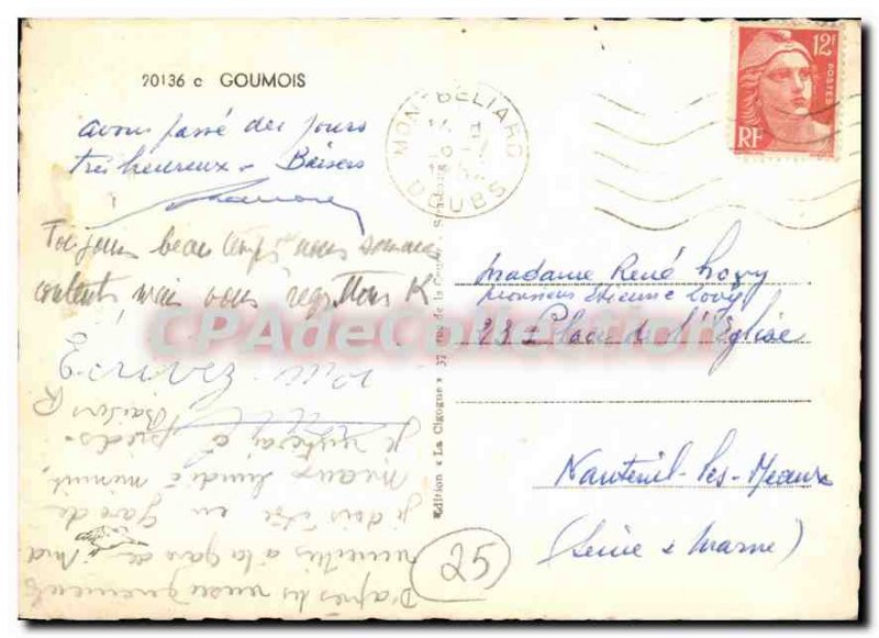 Postcard Modern Goumois