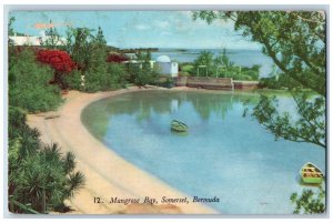Somerset Bermuda Postcard View of River in Mangrove Bay 1951 Vintage Posted