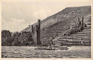 BG34652 mauseturm und ehrenfels bei bingen a rh ship bateaux  germany