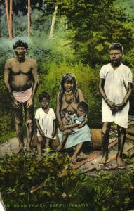 panama, DAIREN, Native Indian Family (1910s) J.L. Maduro Postcard