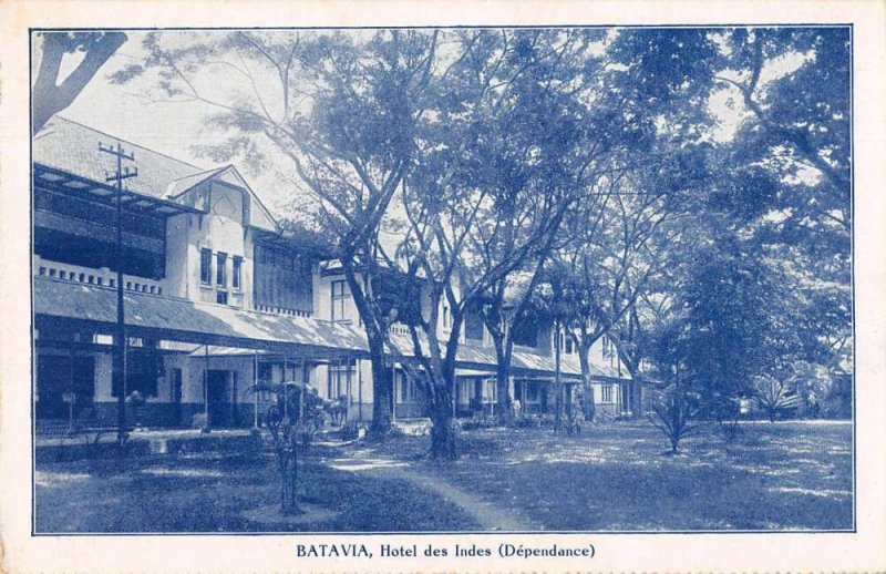 Batavia Indonesia Hotel des Indes Vintage Postcard AA13799
