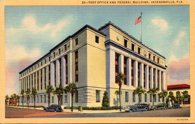 Florida Jacksonville Post Office and Federal Building Curteich