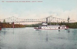 Oregon Albany Willamette River and Steel Bridge