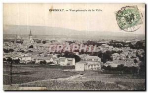 Old Postcard Epernay View City Generale