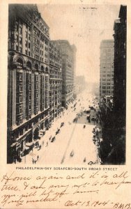 Pennsylvania Philadelphia South Broad Street Sky Scrapers 1904