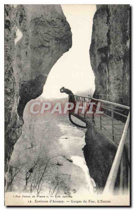 Postcard Old Surroundings Annecy Gorges du Fier The Entree