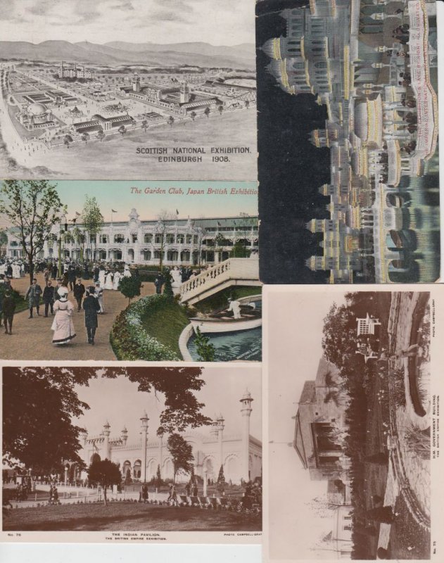 FRANCO EXHIBITION 1908 LONDON 90 Postcards pre- 1940 (L4172)