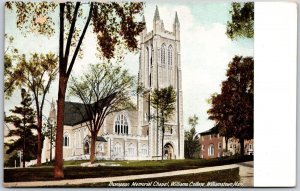 Thompson Memorial Chapel Williams College Williamstown Massachusetts Postcard