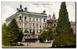 Postcard Old Zagreb Akademici trg