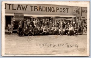 K46/ Winner South Dakota Postcard RPPC c1928 Outlaw Trading Post 100