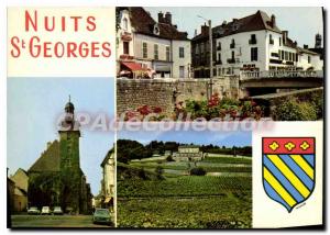 Postcard Modern NUITS-SAINT-GEORGES Belfry Carrefour Castle Gray