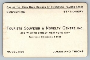 Vintage Business Card - Tourists Souvenir & Novelty Centre - New York City