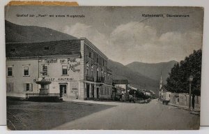 Austria Gasthof zur Post Hotel Automobile Garage Josef Kalteis Postcard D14