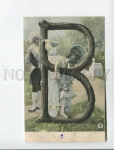 472047 ALPHABET Letter B Fashion Lovers Lady in Male Costume LESBIAN Vintage