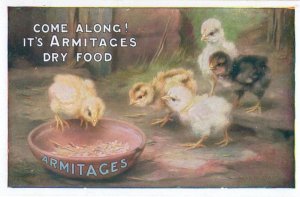 Armitage Dry Food Farm Chicks Birds Seed Old Advertising Postcard