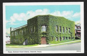 Steet View Pennsylvania National Guard Armory Somerset Pennsylvania Unused c1946