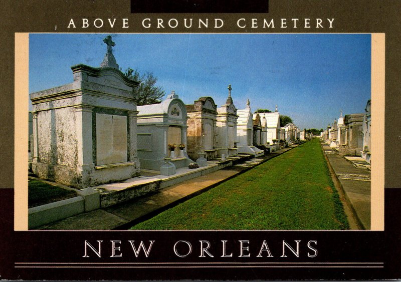 Louisiana New Orleans Above The Ground Cemetery 1993