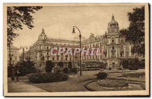 Old Postcard Blick auf den Wiesbaden Nassauer Hof